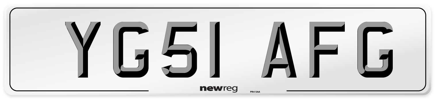 YG51 AFG Number Plate from New Reg
